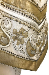 1975 Jean Louis Scherrer Haute Couture Lesage Embroidered Top or Jacket