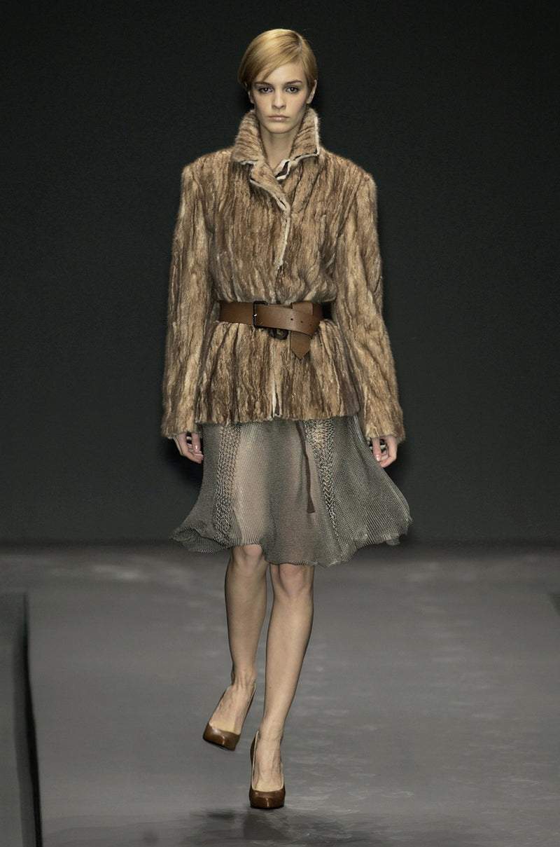 F/W 2002 Prada Runway Look 32 Documented Mink Fur Jacket