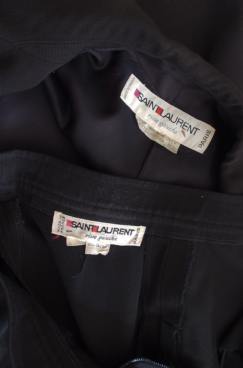 Rare Late 1960s Custom Yves Saint Laurent Suit
