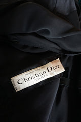 Fall 1978 Christian Dior Haute Couture Black Silk Wrap Top