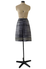 Highly Detailed Fall 2004 Prada Runway Look 14 Silver Thread & Crystals Silk Skirt