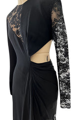 Resort 2019 Givenchy by Clare Waight Keller Black Lace Dress w Side Cut Outs