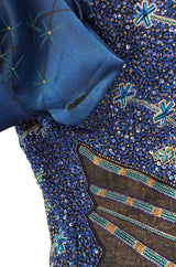 1987 "Secrets Of the Nile" Zandra Rhodes Beaded Gown