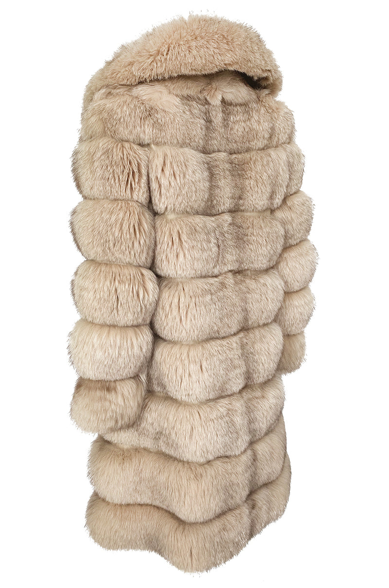 c.1968 Pierre Balmain Convertible Two Length Coyote Fur & Leather Coat