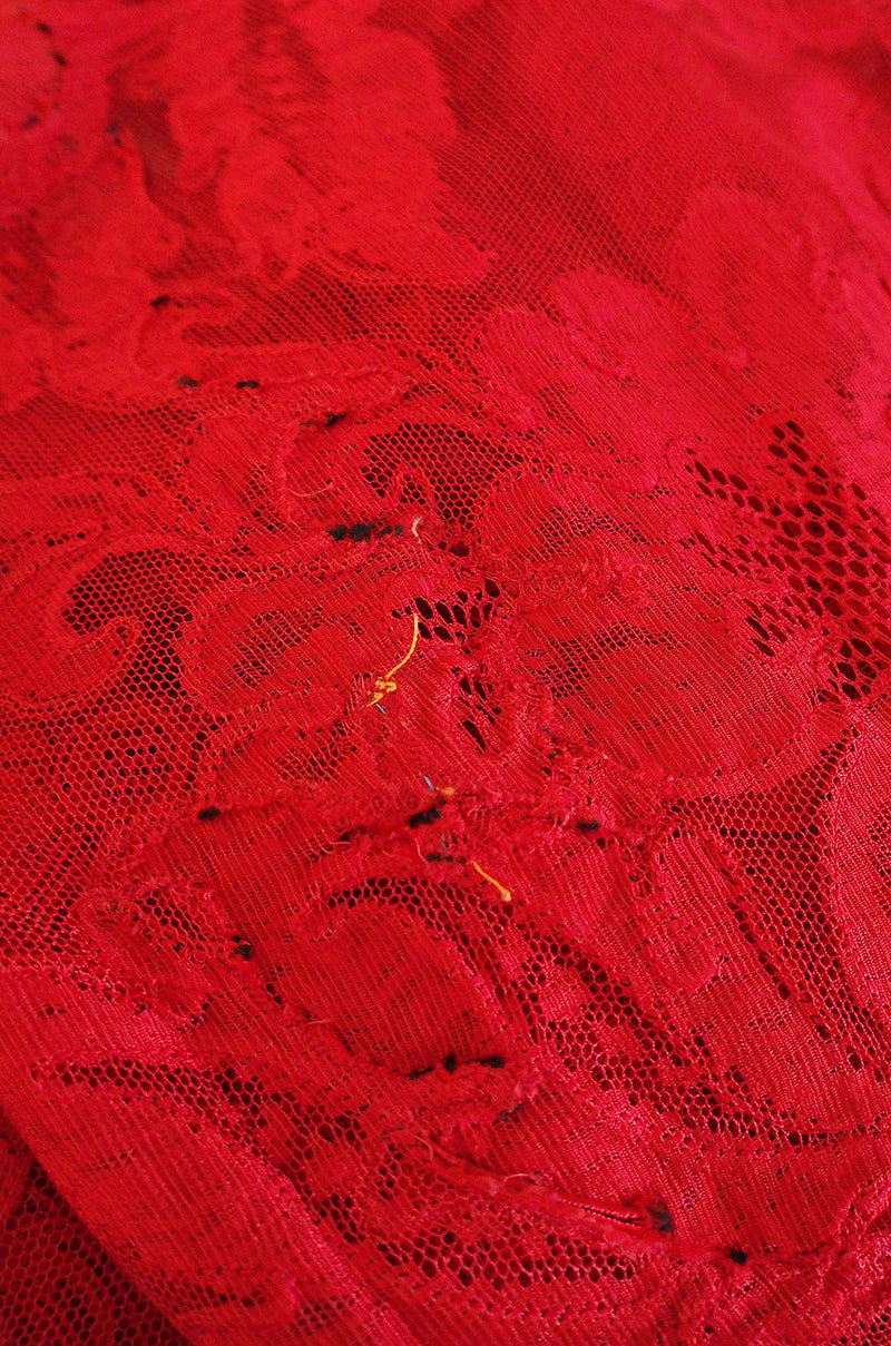 1983 Haute Couture Yves Saint Laurent Lace Dress