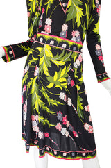 1960s Silk Jersey Emilio Pucci Skirt & Top Set