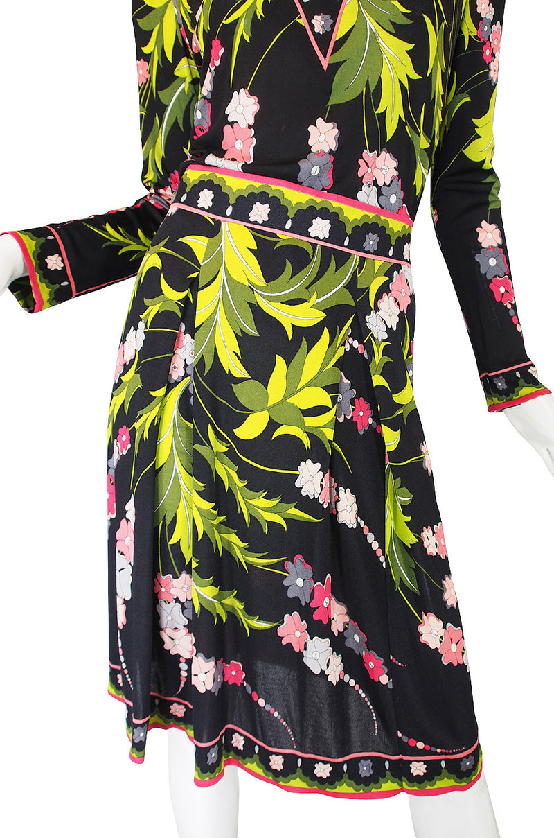 1960s Silk Jersey Emilio Pucci Skirt & Top Set