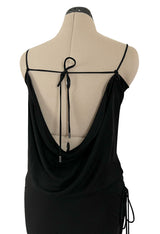 Fall 2009 Gucci by Frida Giannini Ad Campaign Black Jersey Draped Back Jumpsuit