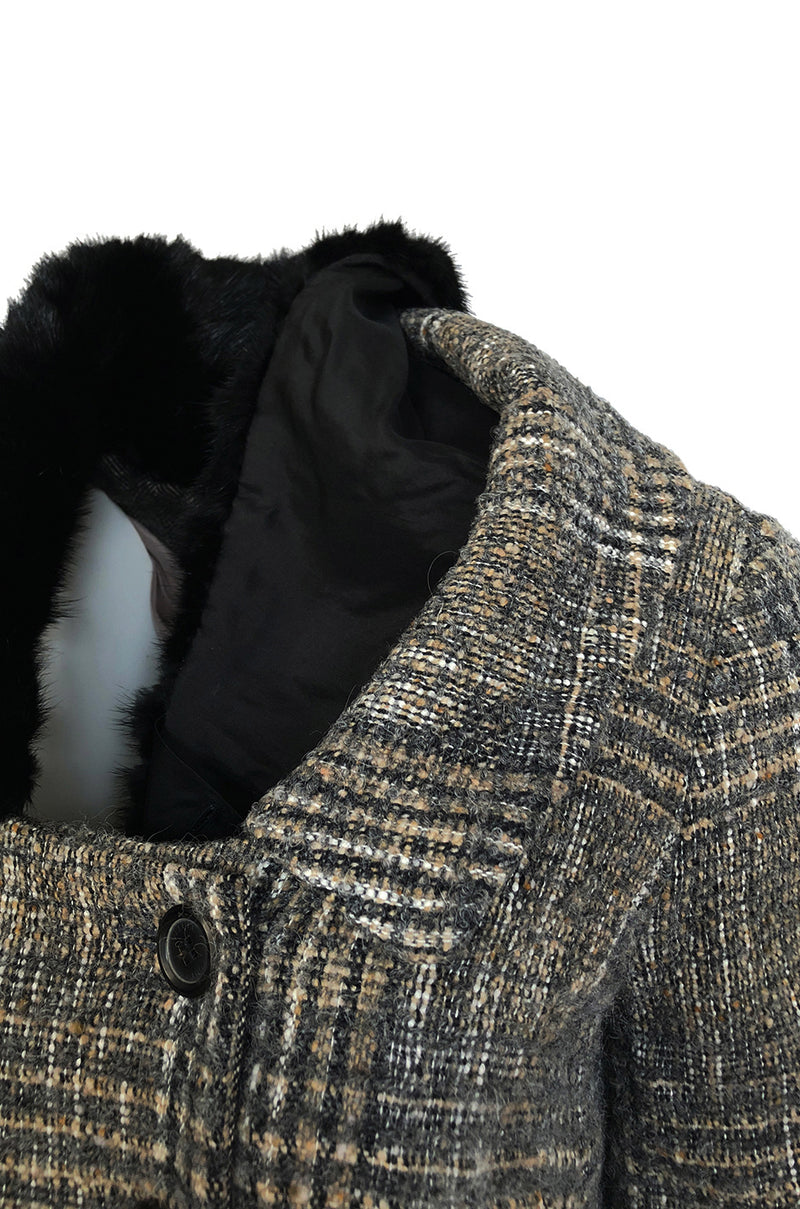 Fall 2006 Louis Vuitton Tweed Boucle Coat with Detachable Collar