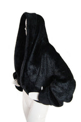 1980s Hooded Plush Alaia Jacket
