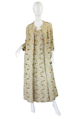 1950s Full Beaded Nat Allen Gown & Coat