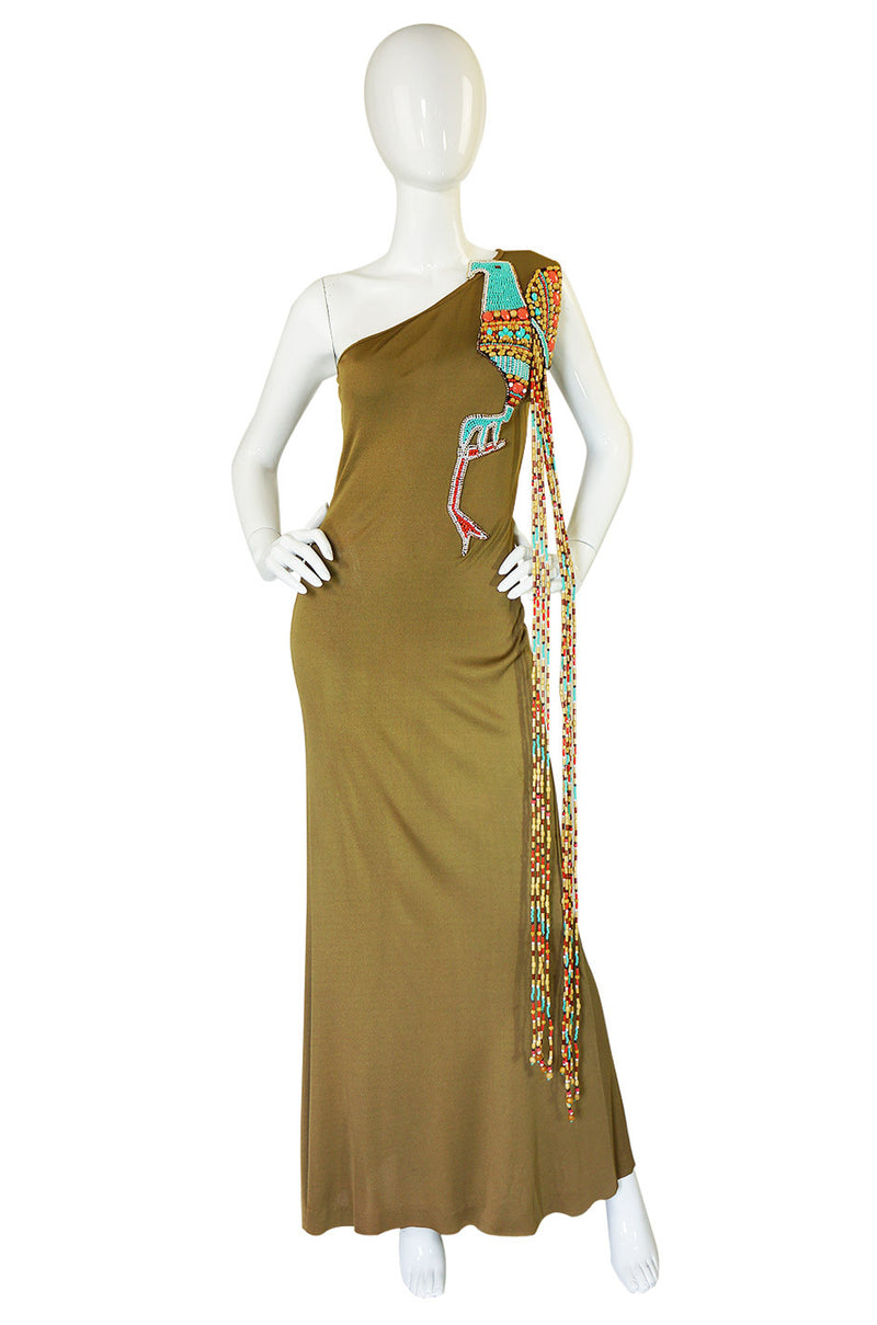 1970s Amazing Bob Mackie Beaded Maxi