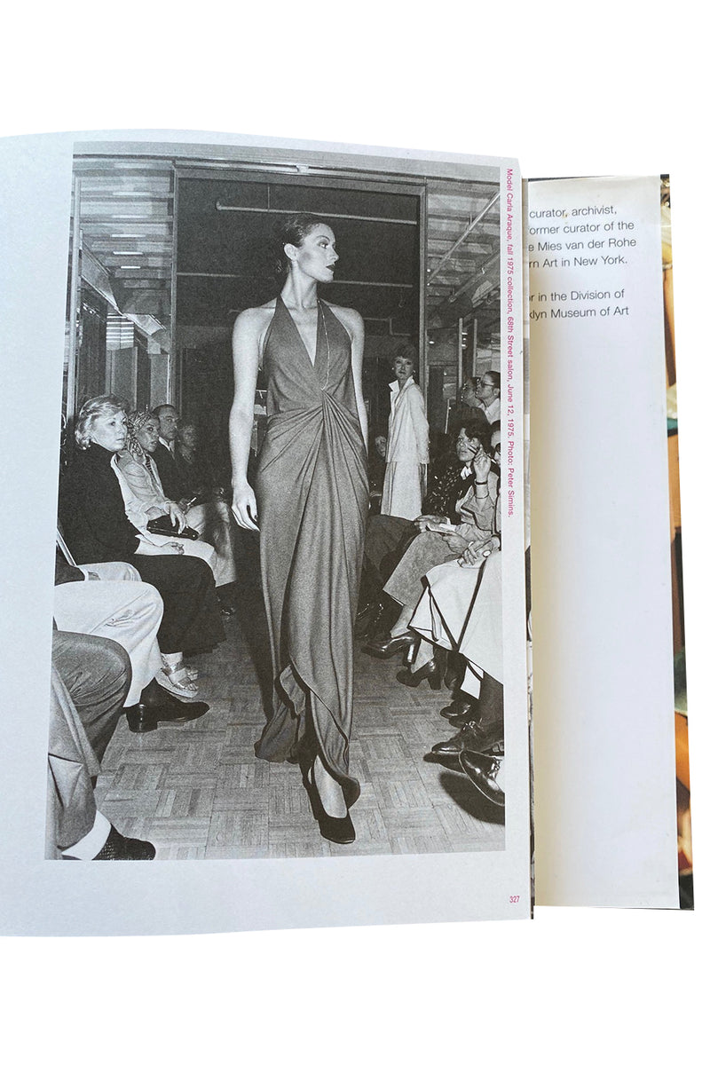 Important 1975 Halston Couture Deep Burgundy Front Wrap & Tie Silk Jersey Plunge Dress