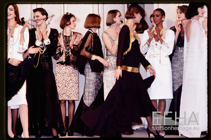 First RTW Collection Fall 1983 Chanel by Karl Lagerfeld Black