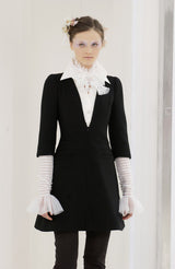 Spring 2006 Chanel by Karl Lagerfeld Haute Couture Pant Set w Detachable Collar & Sleeves