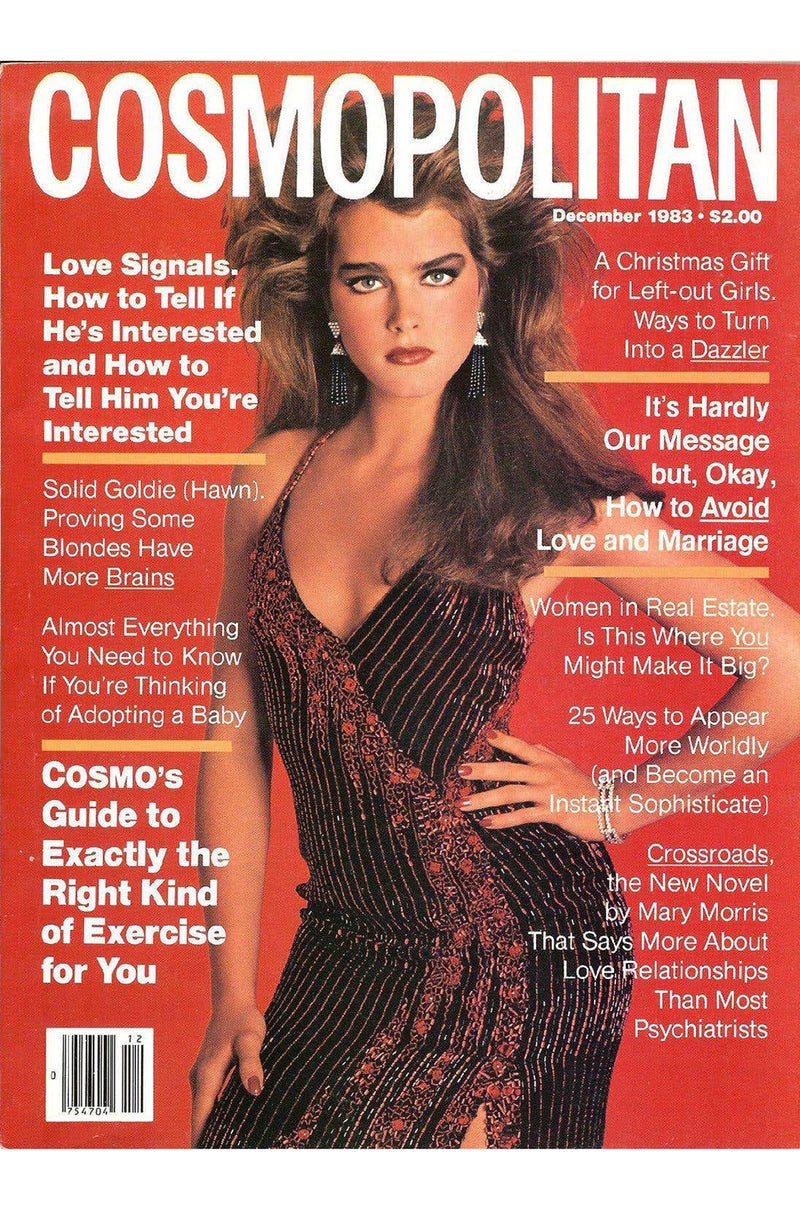Cosmo Cover Documented 1983 Bob Mackie Couture Red Glass Beaded & Silk Chiffon Halter Back Dress