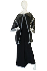 1970s Geoffrey Beene Couture Backless Jumpsuit & Jacket