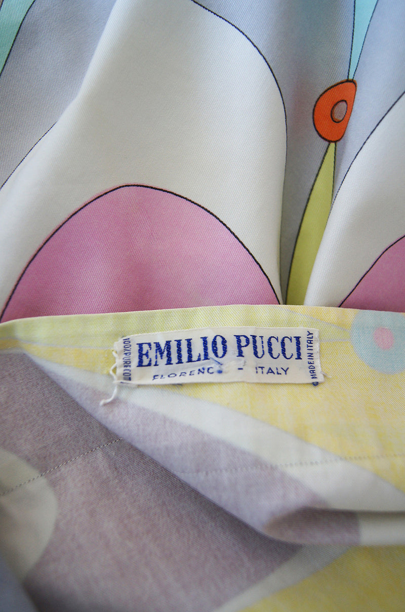 1960s Print Emilio Pucci Mini Dress