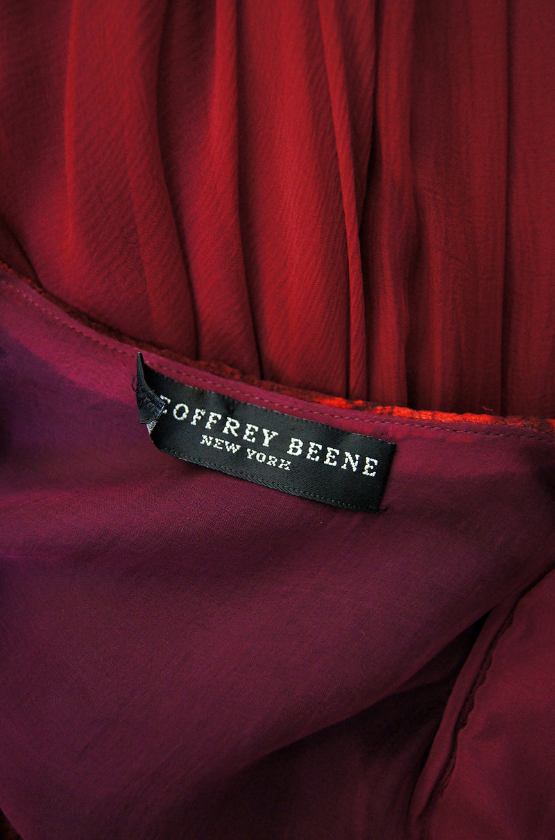 1980s Geoffrey Beene Silk Couture Gown