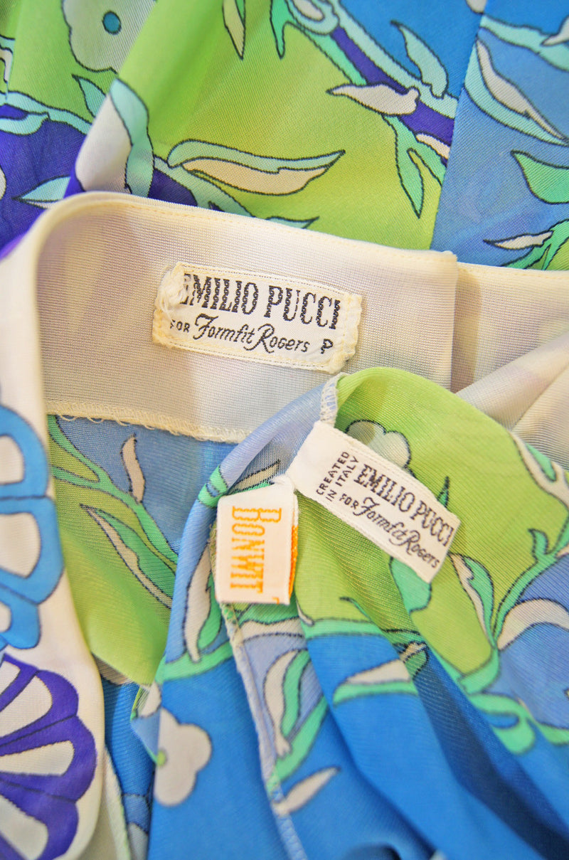 1960s One Shoulder EPFR Pucci Dress