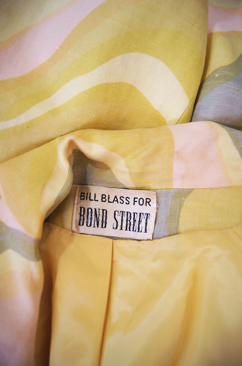 1960s Bill Blass Bond Street Mod Coat