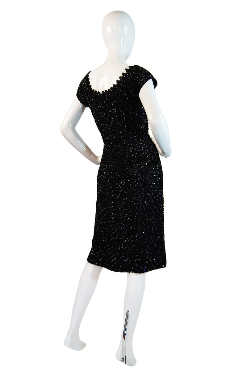 1940s Amazing Full Sequin Pin Up Dress