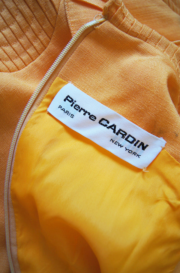 1960s Pierre Cardin Couture Pleat Dress