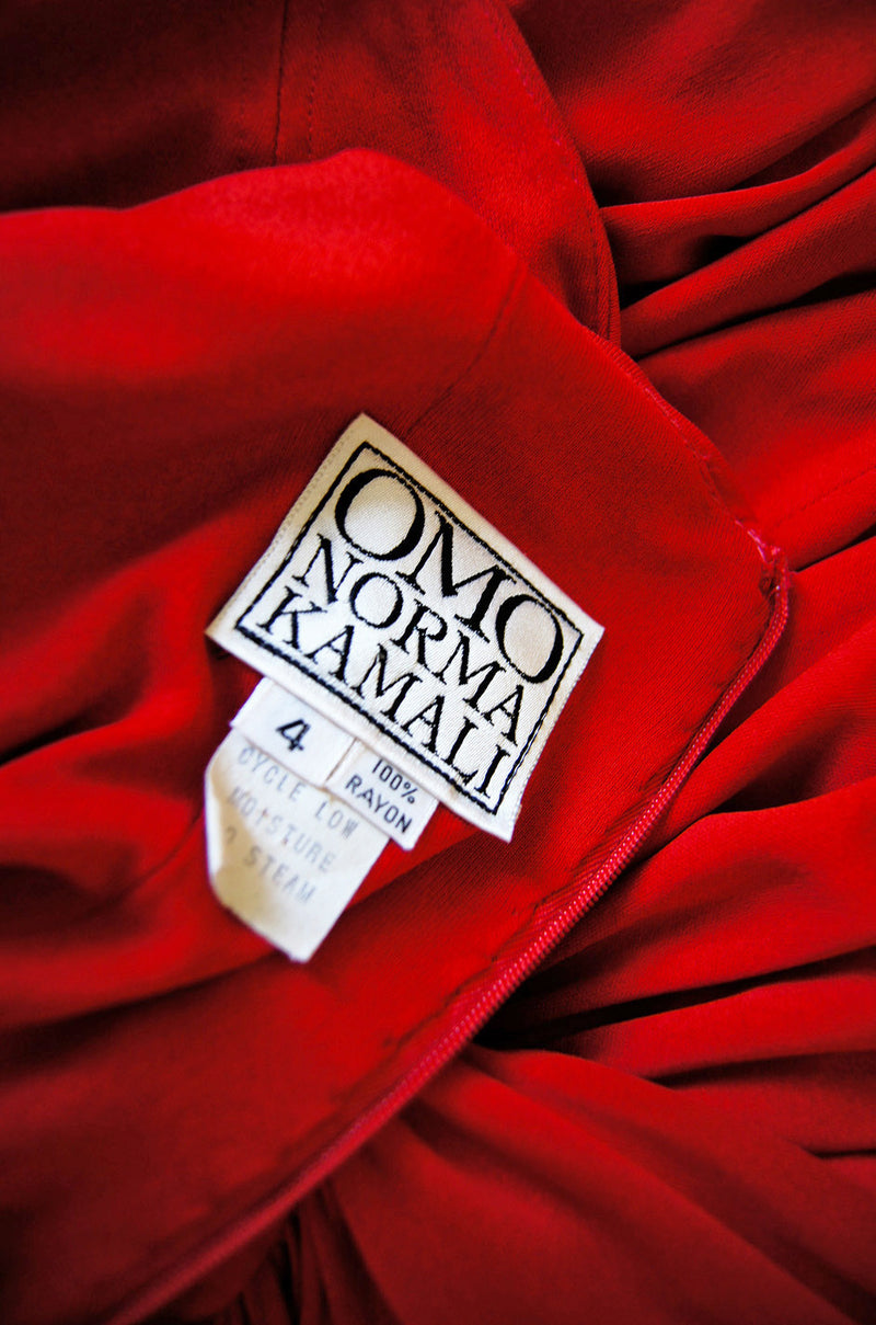 1980s Norma Kamali OMO Jersey Dress