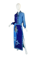 1970s Printed Silk Emilio Pucci Set