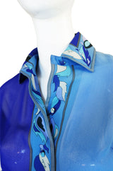 1970s Printed Silk Emilio Pucci Set