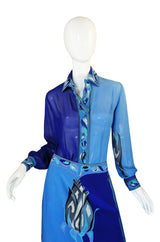 1970s Printed Silk Emilio Pucci Set