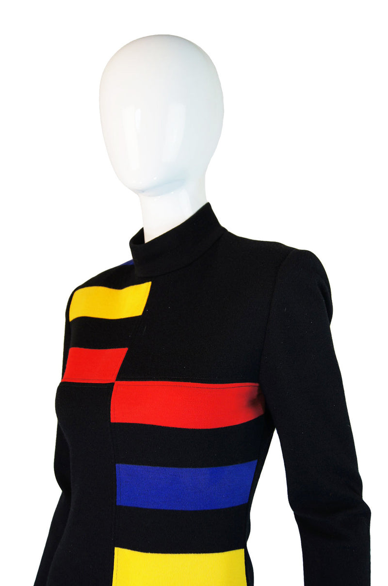 A/W 1989 Patrick Kelly Color Block Dress