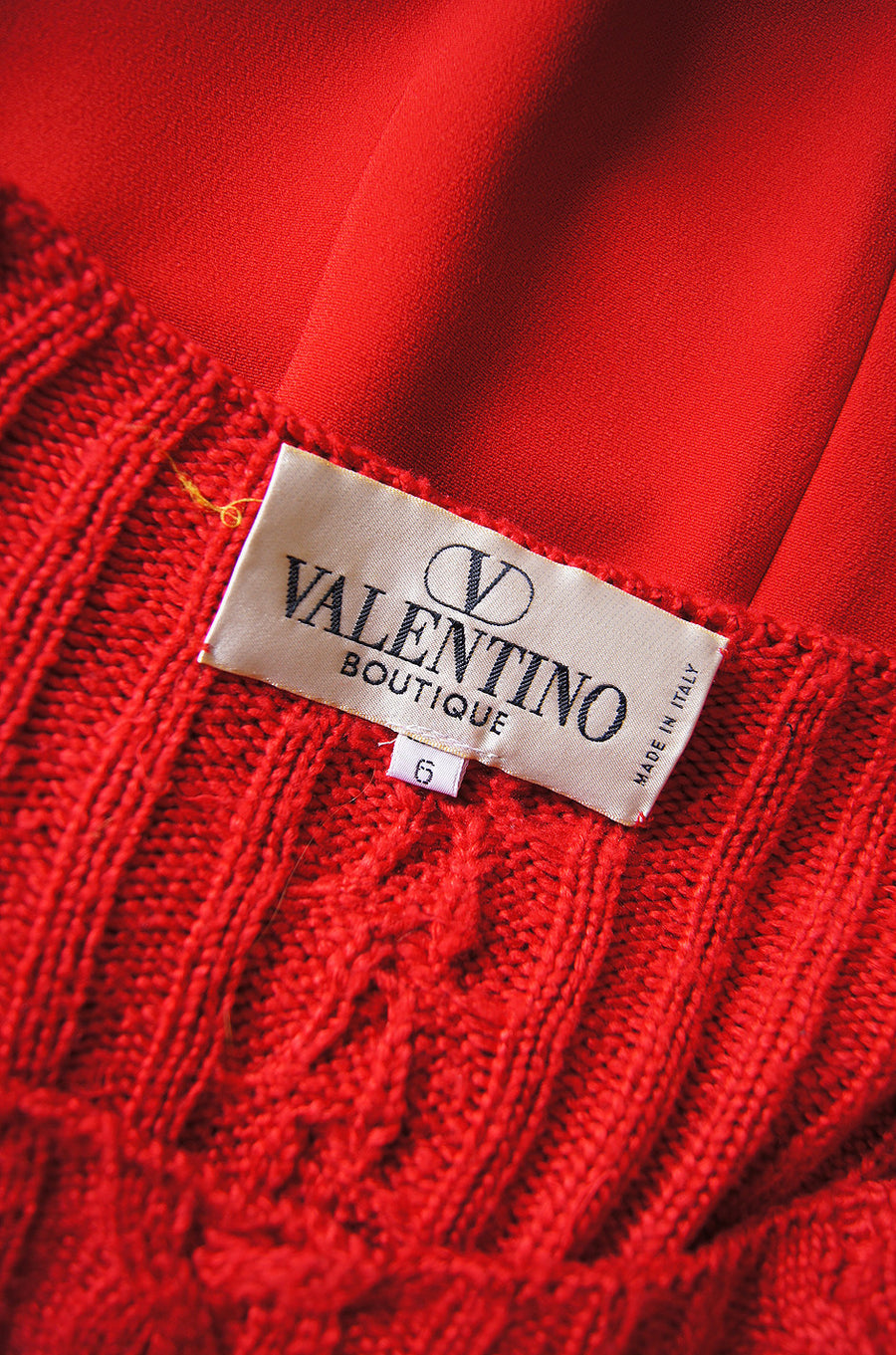 1980s Red Cable Knit Top Valentino – Shrimpton Couture