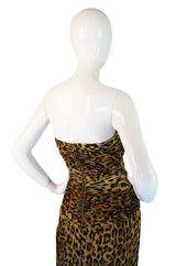 1970s Silk Chiffon Lillie Rubin Leopard