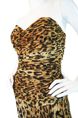 1970s Silk Chiffon Lillie Rubin Leopard