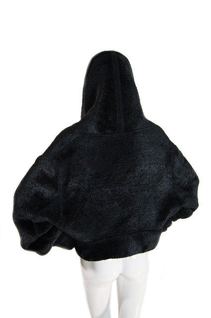 1980s Hooded Plush Alaia Jacket