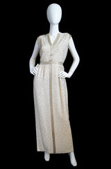 1960s Glam Beaded Malcolm Starr Gown