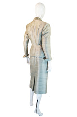 1940s Amazing Fitted Silk Lilli Ann Suit