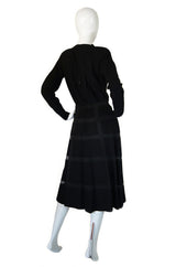 1940s Rare Castillo Window Pane Dress
