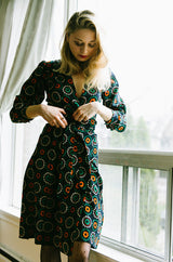 1971 Yves Saint Laurent Wrap Print Skirt & Top Set