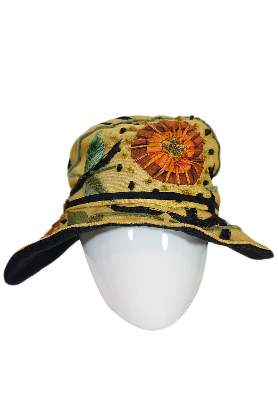 Edwardian Embroidered Couture Hat – Shrimpton Couture
