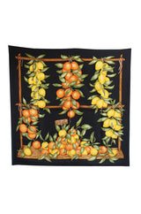 Citrus Hermes Silk Twill Scarf and Box