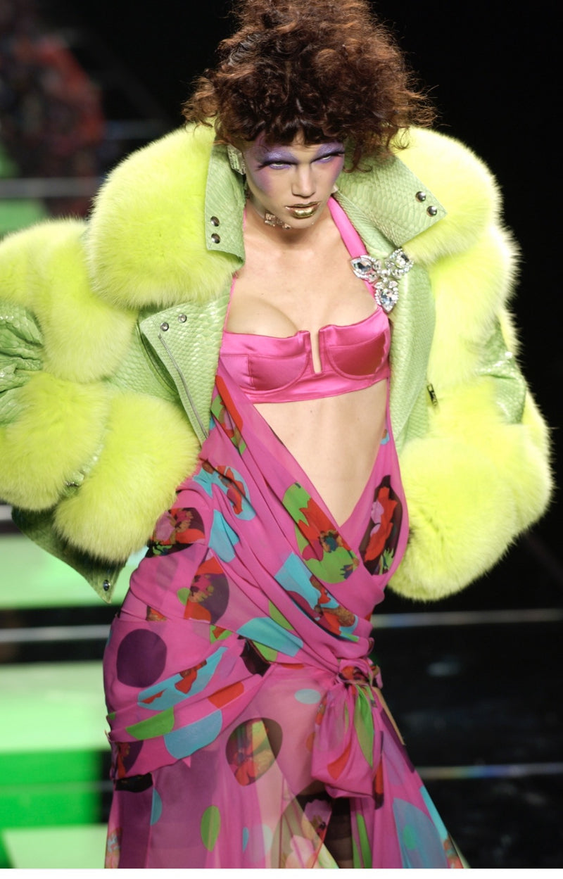 John Galliano Paris Ready to Wear Spring Summer Model wearing a