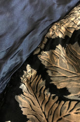 Extraordinary 1920s Evening Velvet & Feather Flapper Coat Cape