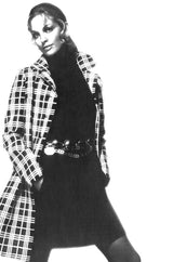 Spring 1970 Diorling by Christian Dior Numbered Mod Black & White Check Coat