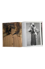 c. 1973 Yves Saint Laurent Black Ribbed Knit Sweater w Mongolian Fur Trimmed Collar & Cuffs