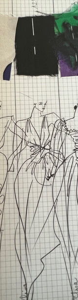Spring 1983 Yves Saint Laurent Haute Couture Attr. Plunging Silk Jersey Top & Skirt Set