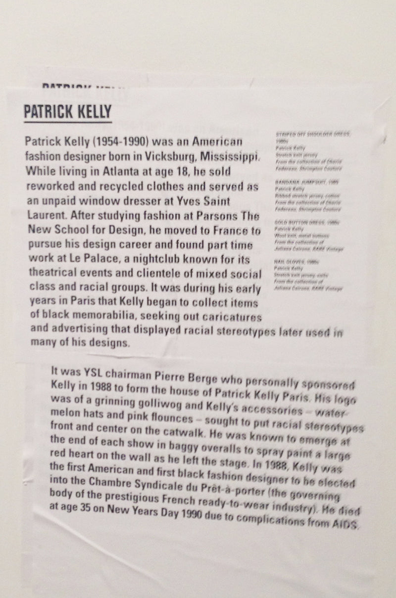 Museum Exhibited A/W 1989-1990 Patrick Kelly Off Shoulder Dress
