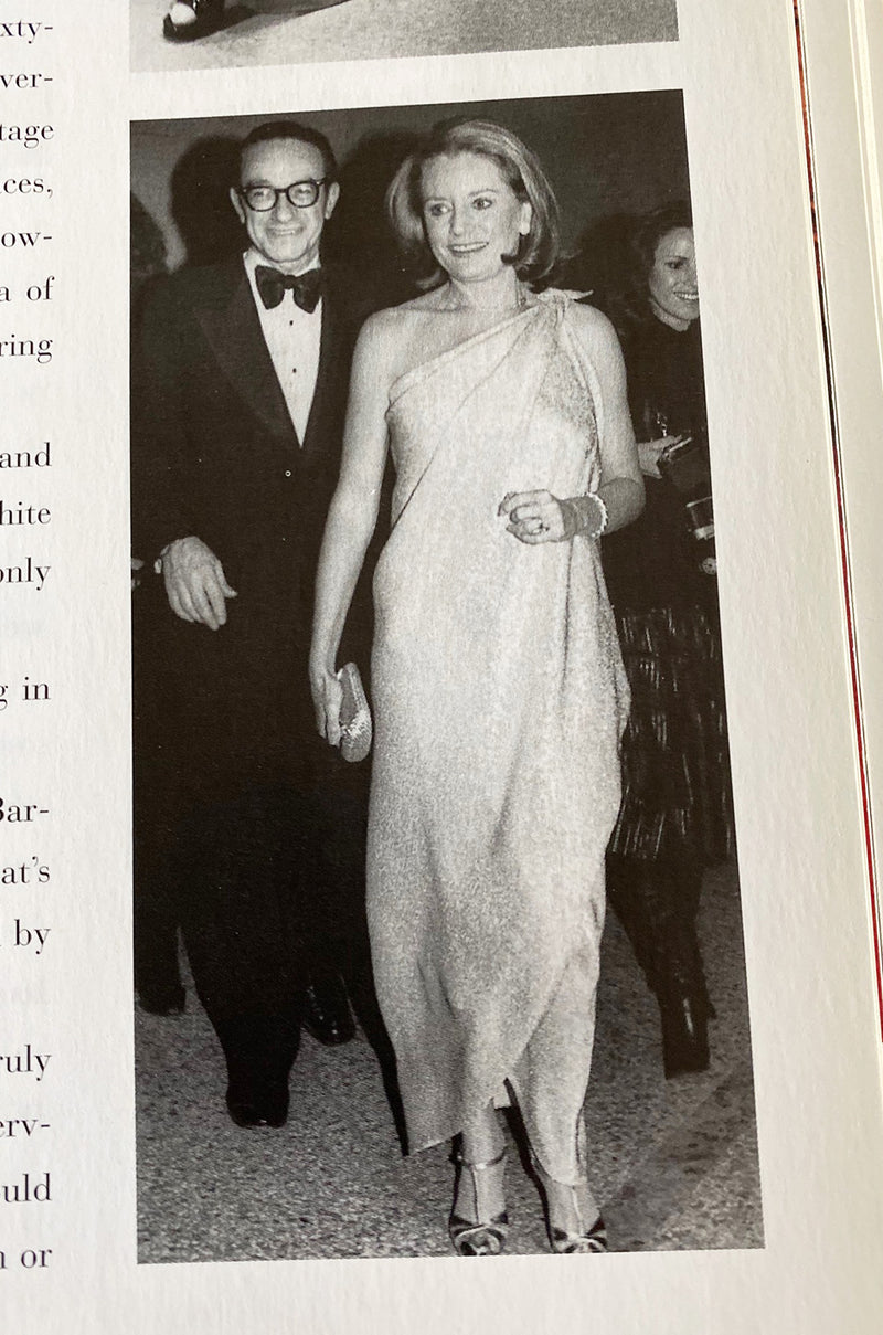 Important 1976 Halston Couture One Shoulder Gold Metallic Lame Sarong Dress
