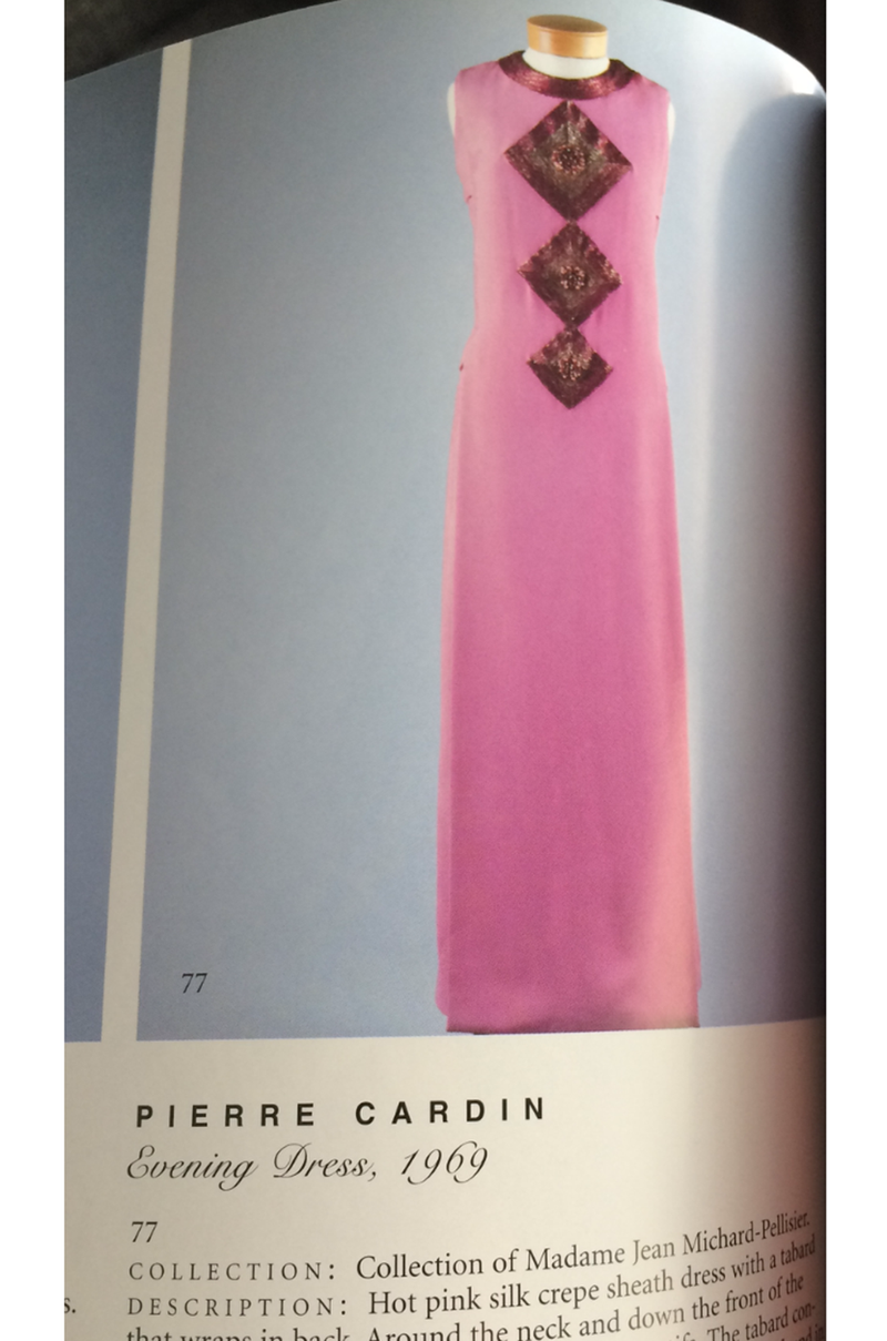 c1969 Possible Pierre Cardin Beaded Dress & Vest Set